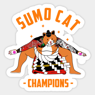 Sumo Cat Sticker